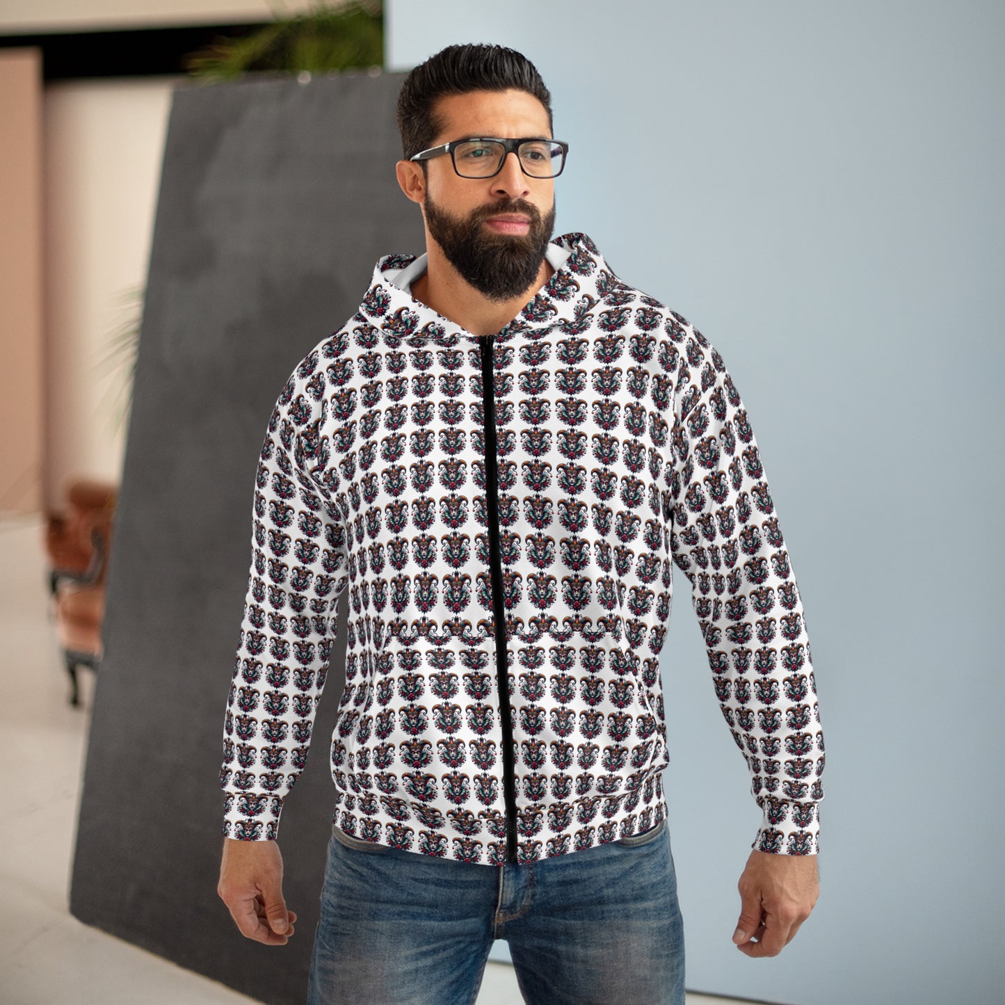Stylish Unisex Zip Hoodie  Cozy Layer for Everyday Adventures