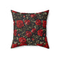 Elegant Floral Decorative Pillow, Rose Flower Cushion, Cozy Home Decor, Gift Idea for Weddings, Birthdays, Housewarming