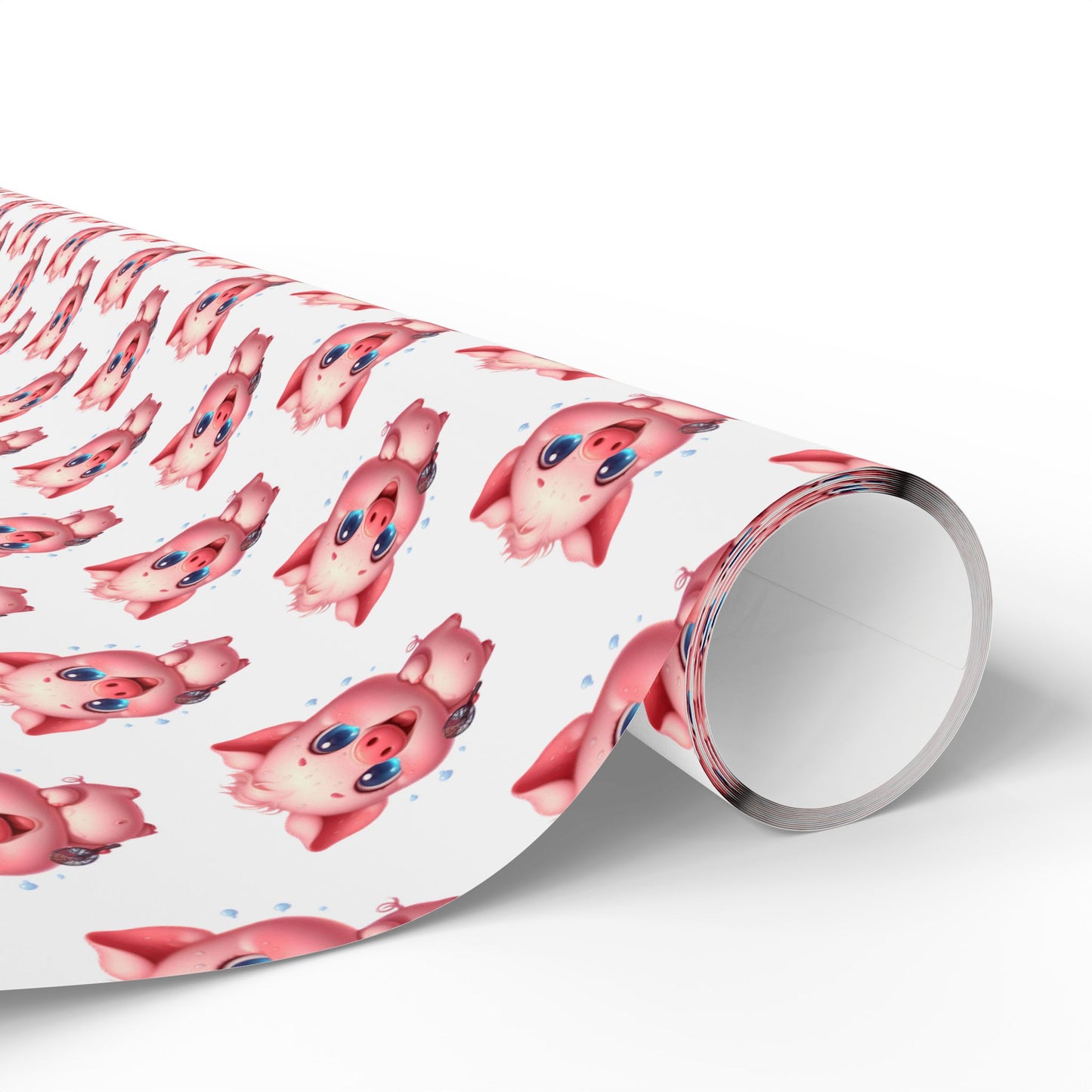 Cute Piggy Wrapping Paper, Gift Wrap for Birthdays, Baby Showers, Holidays, Kids Parties, Festive Occasions