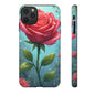 Floral Phone Case, Tough Cases with Elegant Rose Design, Stylish iPhone Cover, Rose Flower Gift for Nature Lovers, Unique Mobile Accessories