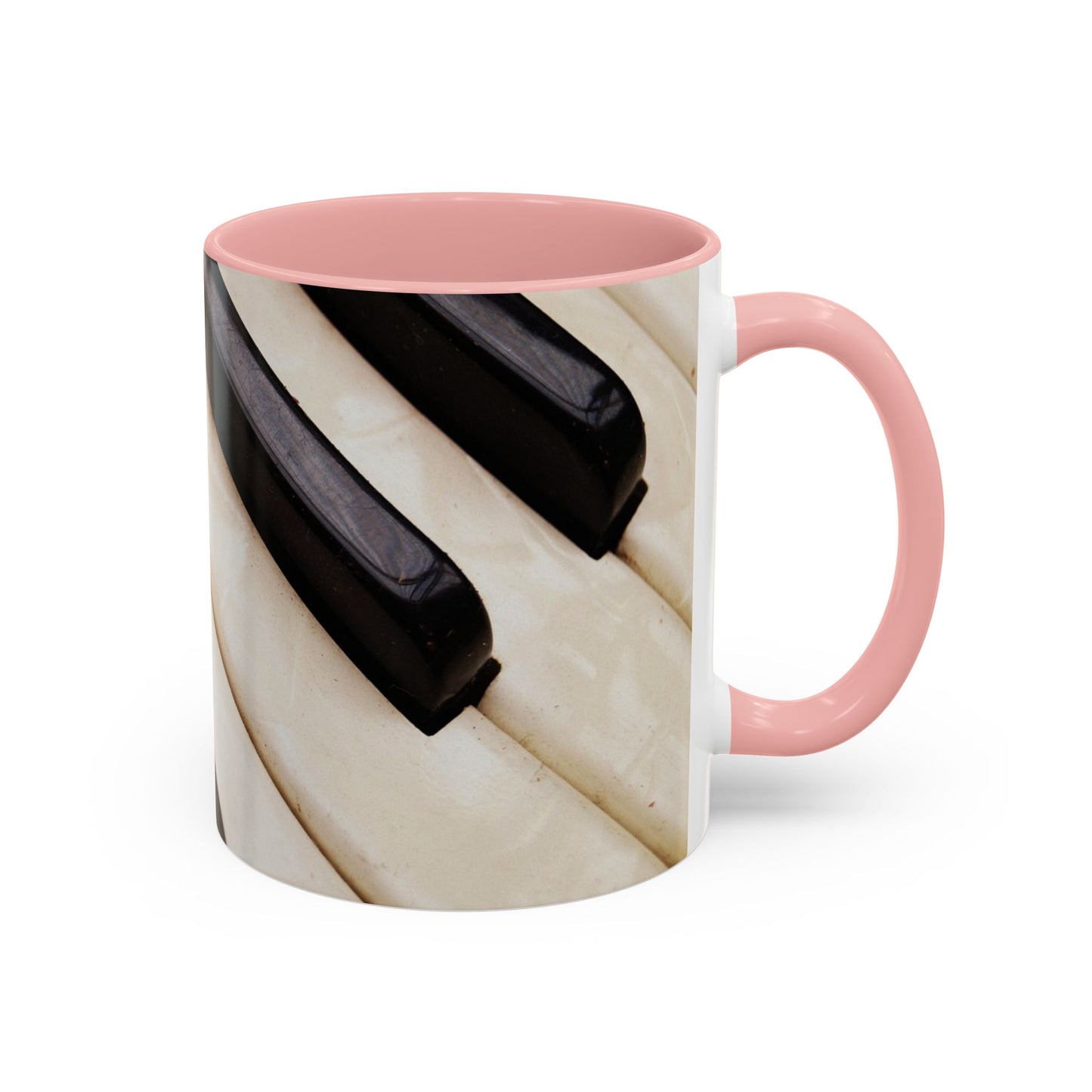 Musical Accent Coffee Mug | Piano Design, Coffee Lover Gift, Musician Mug, Stylish Drinkware, Home & Office Decor