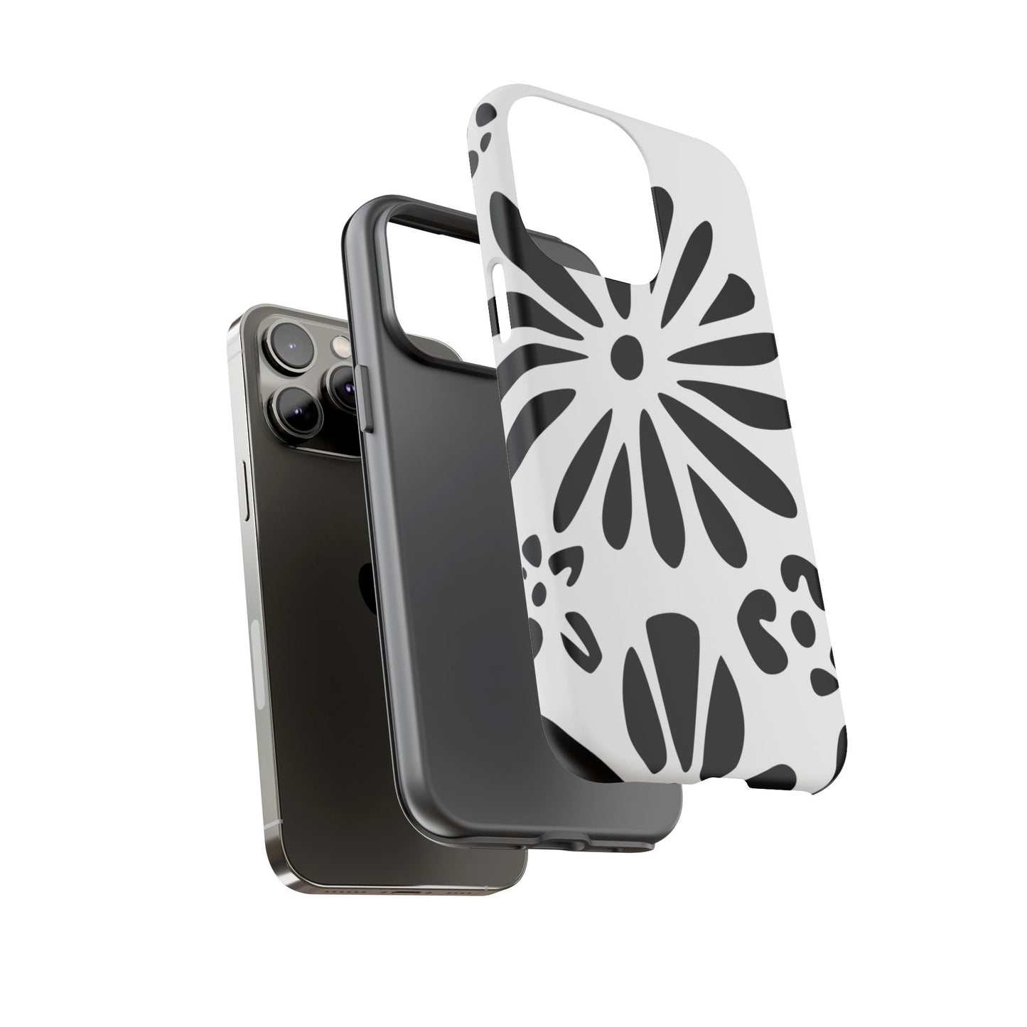 Stylish Phone Case with Floral Design, Tough Phone Cover for Her, Trendy Black and White Cell Phone Case, Unique Gift for Birthdays [...]