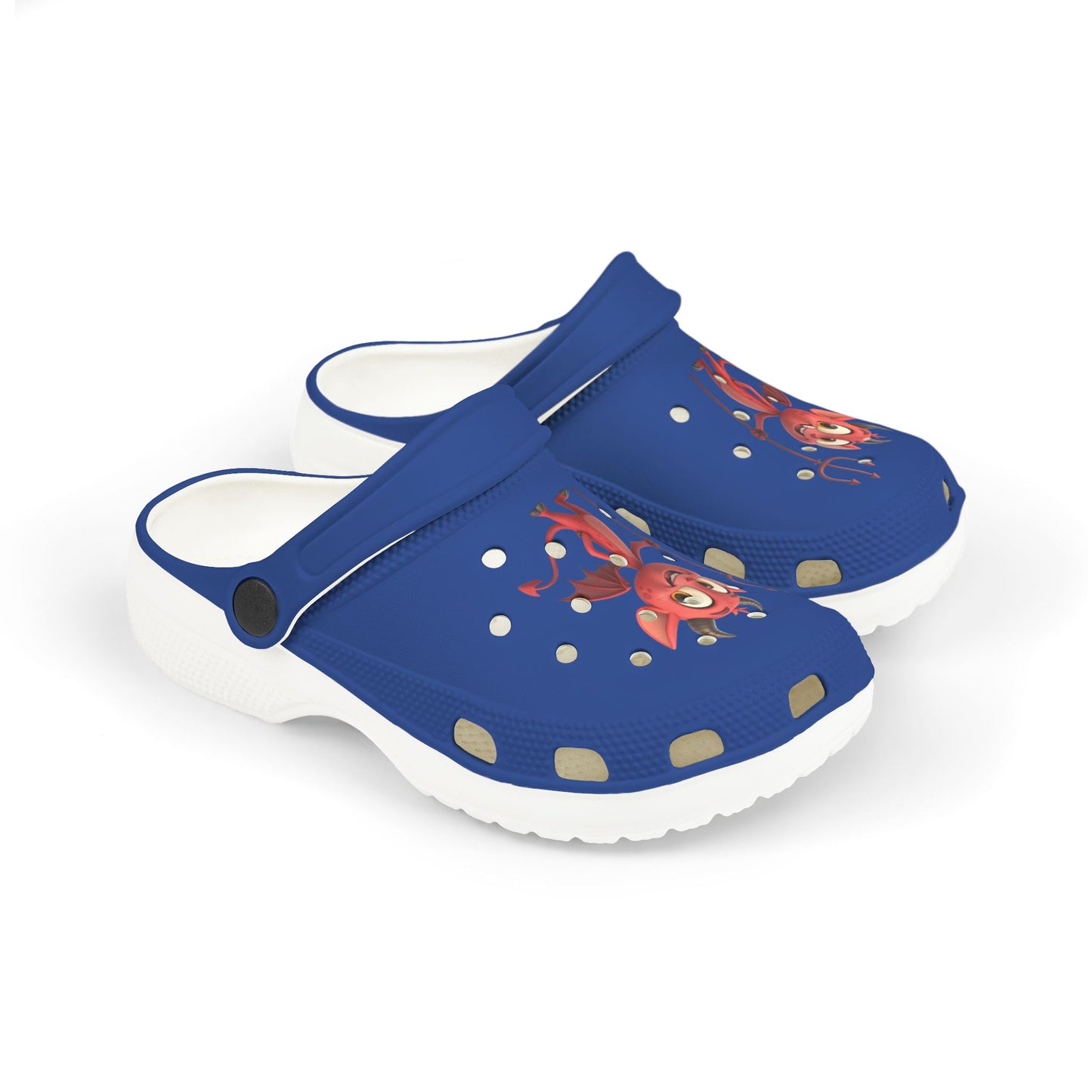 Kid's Fun Demon Clogs, Playful Footwear for Kids, Comfy Summer Shoes, Cute Outdoor Slip-Ons, Halloween Costumes