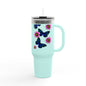 Floral Butterfly Insulated Travel Mug, 40oz - Perfect for Nature Lovers, On-the-Go Coffee, Outdoor Adventures, Birthday Gift, [...]