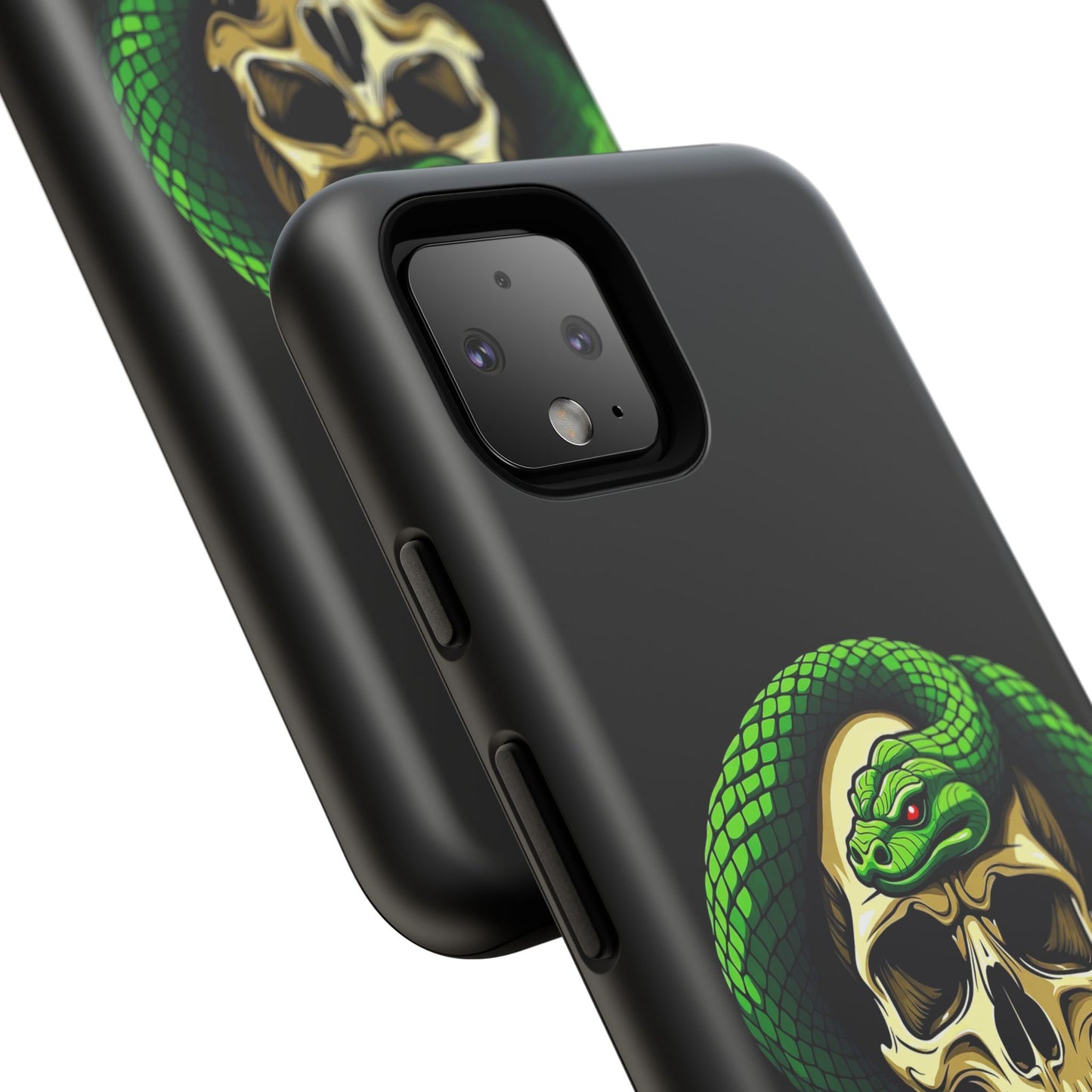 Skull & Snake Phone Case | Tough Cases, Protective Cover, Edgy Phone Accessories, Gothic Gift, Halloween Decor
