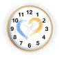 Heart-Shaped Wall Clock, Love Decor, Gift for Couples, Wedding & Anniversary, Home and Office Wall Art, Romantic Timepiece
