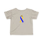 Infant Fine Jersey Tee with Blue and Yellow Ribbon, Cute Baby T-Shirt, Baby Shower Gift, Toddler Apparel, Infant Outfit, Newborn Clothes