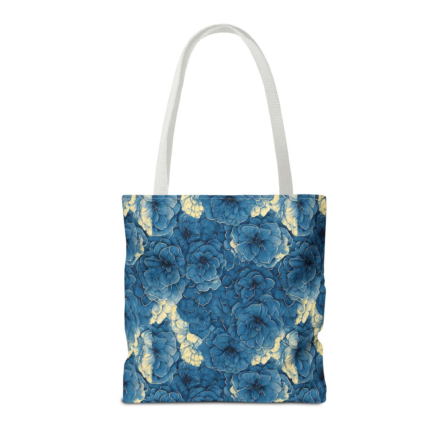 Floral Blue Peony Tote