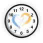 Heart-Shaped Wall Clock, Love Decor, Gift for Couples, Wedding & Anniversary, Home and Office Wall Art, Romantic Timepiece