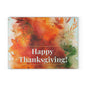 Thanksgiving Glass Cutting Board with Vibrant Autumn Design