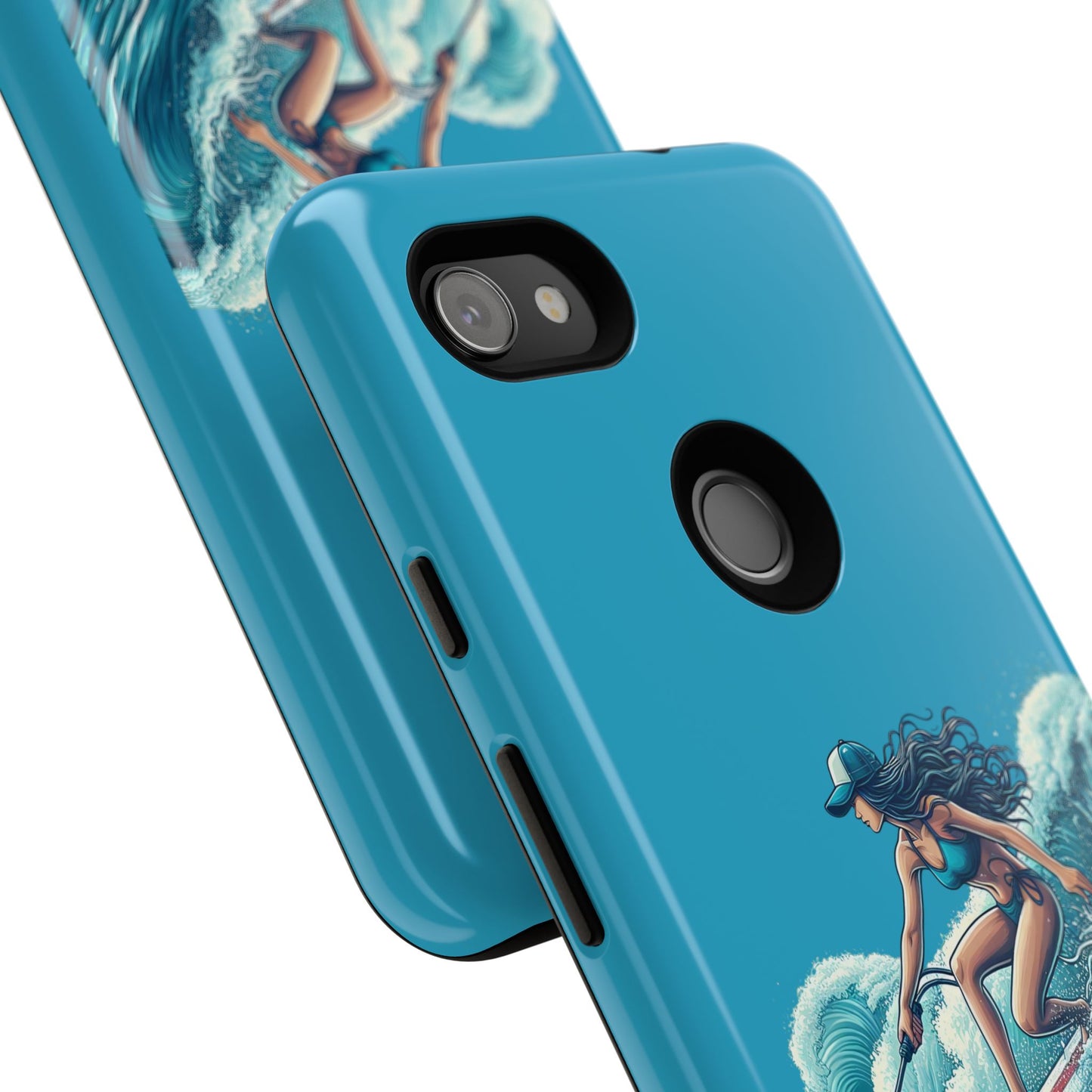 Surfing Phone Case, Coastal Vibes Phone Cover, Tough Cases for Beach Lovers, Ocean Art Phone Accessories, Summer Gift Idea
