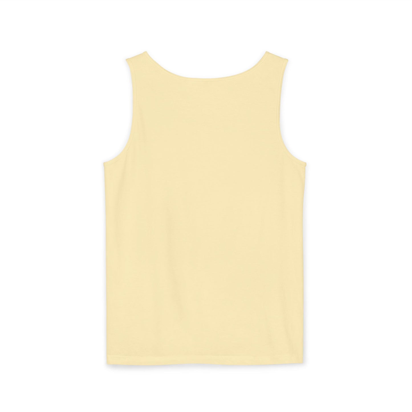 5-Star "WANTED" Garment-Dyed Tank Top, Unisex Summer Shirt, Gift for Him/Her, Trendy Casual Wear, Pool Party Outfit, Unique Graphic Tee