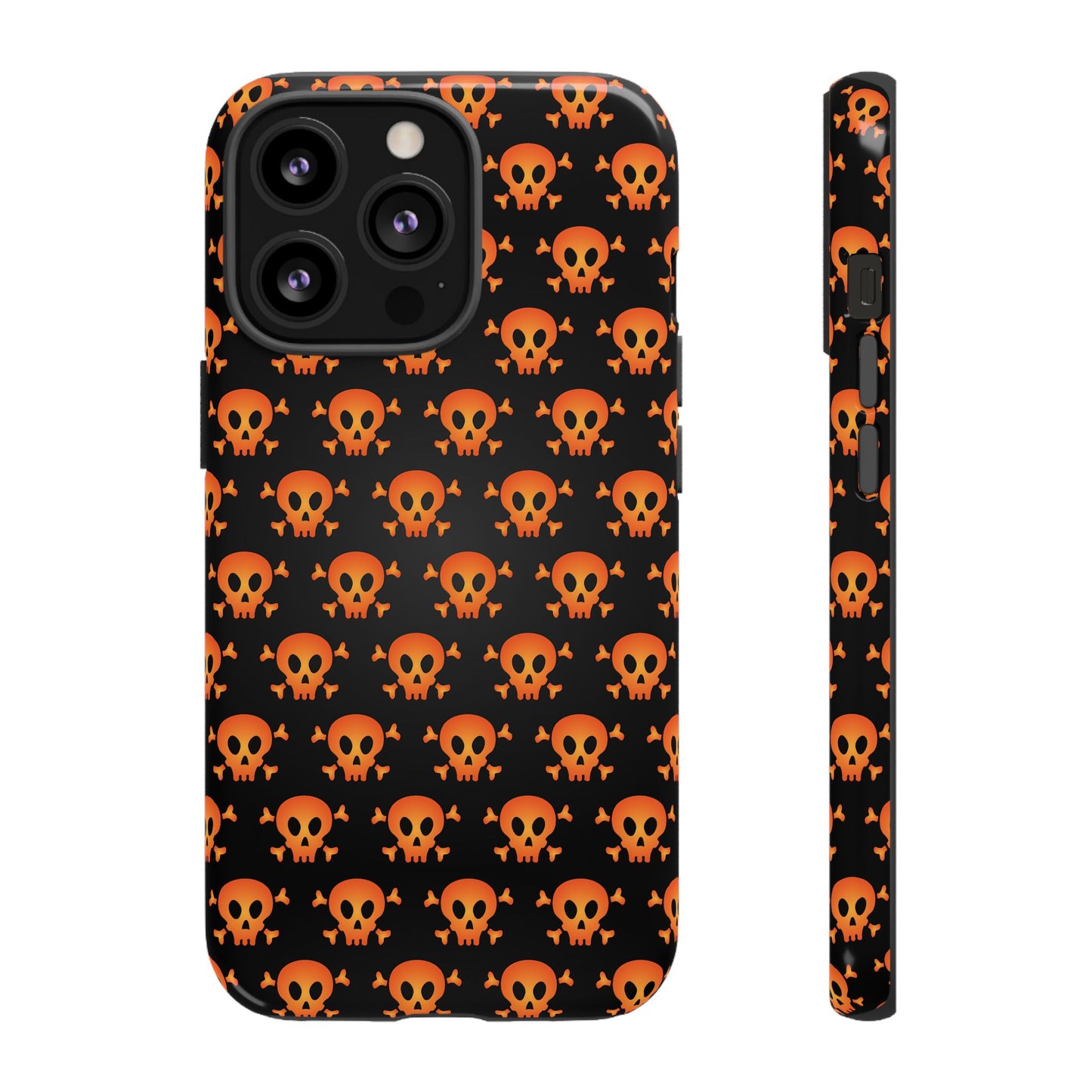Halloween Skull Phone Case, Spooky Mobile Cover, Trick or Treat Accessory, Goth Gift, Skull Pattern Design