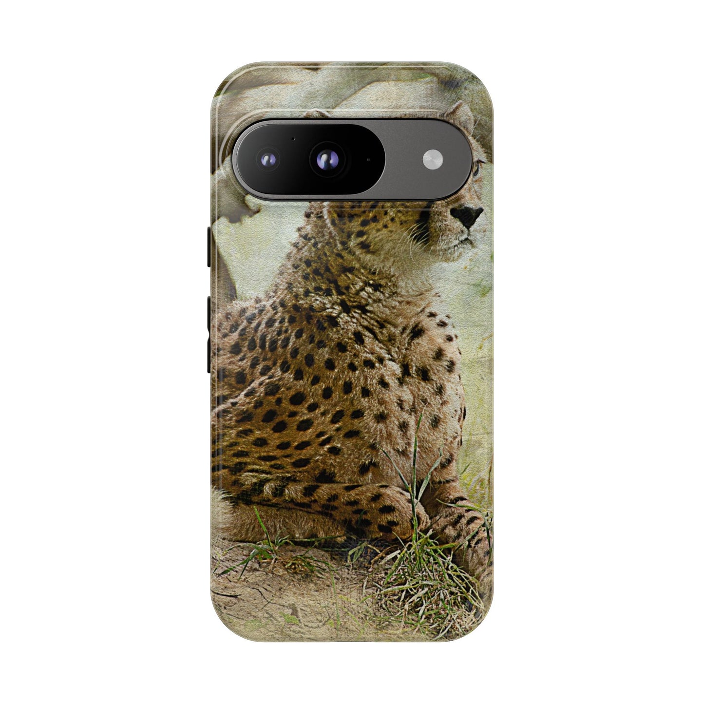 Cheetah Phone Case, Tough Cases, Animal Lover Gift, Wildlife Protection, Eco-Friendly Mobile Cover, Unique Phone Accessory