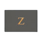 Gray and Gold Monogram Z Heavy-Duty Floor Mat