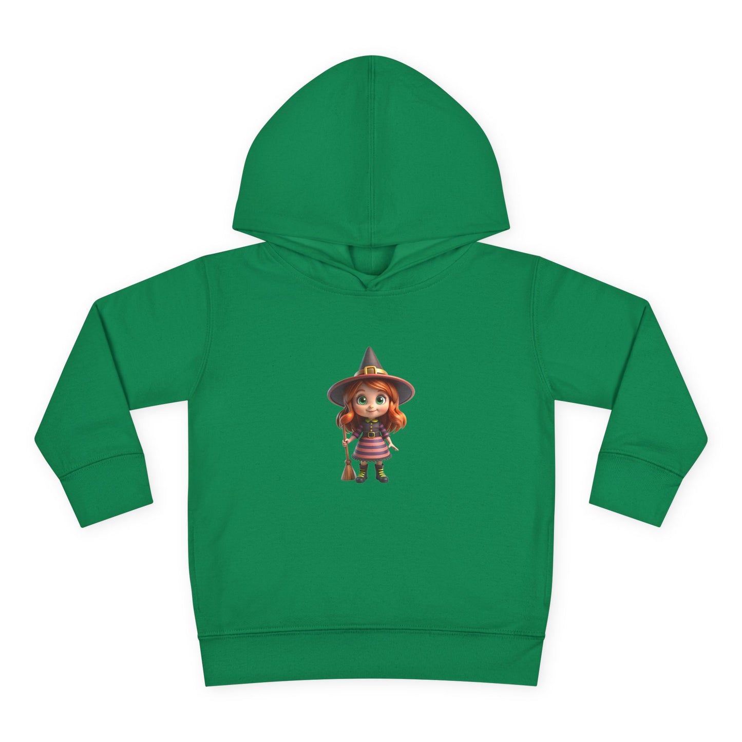 Toddler Witch Fleece Hoodie, Cute Kids Pullover, Halloween Costume, Cozy Toddler Apparel, Spooky Season Gear, Gift for Little Ones