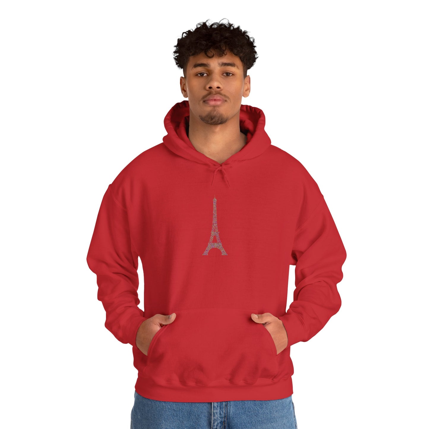 Parisian Style Hoodie - Cozy Unisex Sweatshirt with Eiffel Tower Design, Travel Gift, Streetwear, Casual Wear, Vacation Vibe