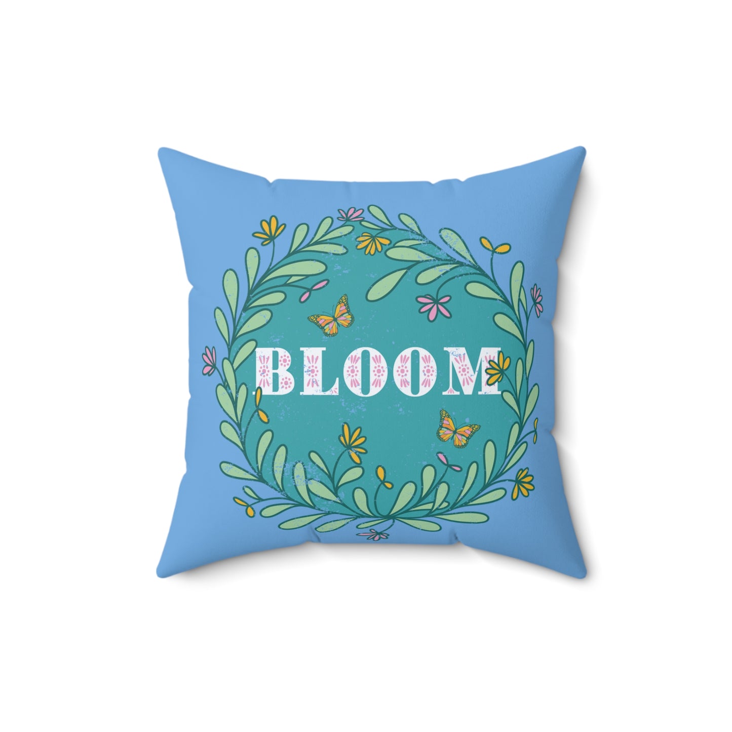 Blooming Floral Decorative Pillow, Spring Home Decor, Gift for Garden Lovers, Cozy Couch Accent, Bloom Art Pillow, Nature Inspired Cushion