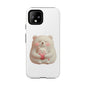 Cute Bear Phone Case, Tough Cases, Animal Lover Gift, Kids Accessories, Mother’s Day, Heartwarming Design