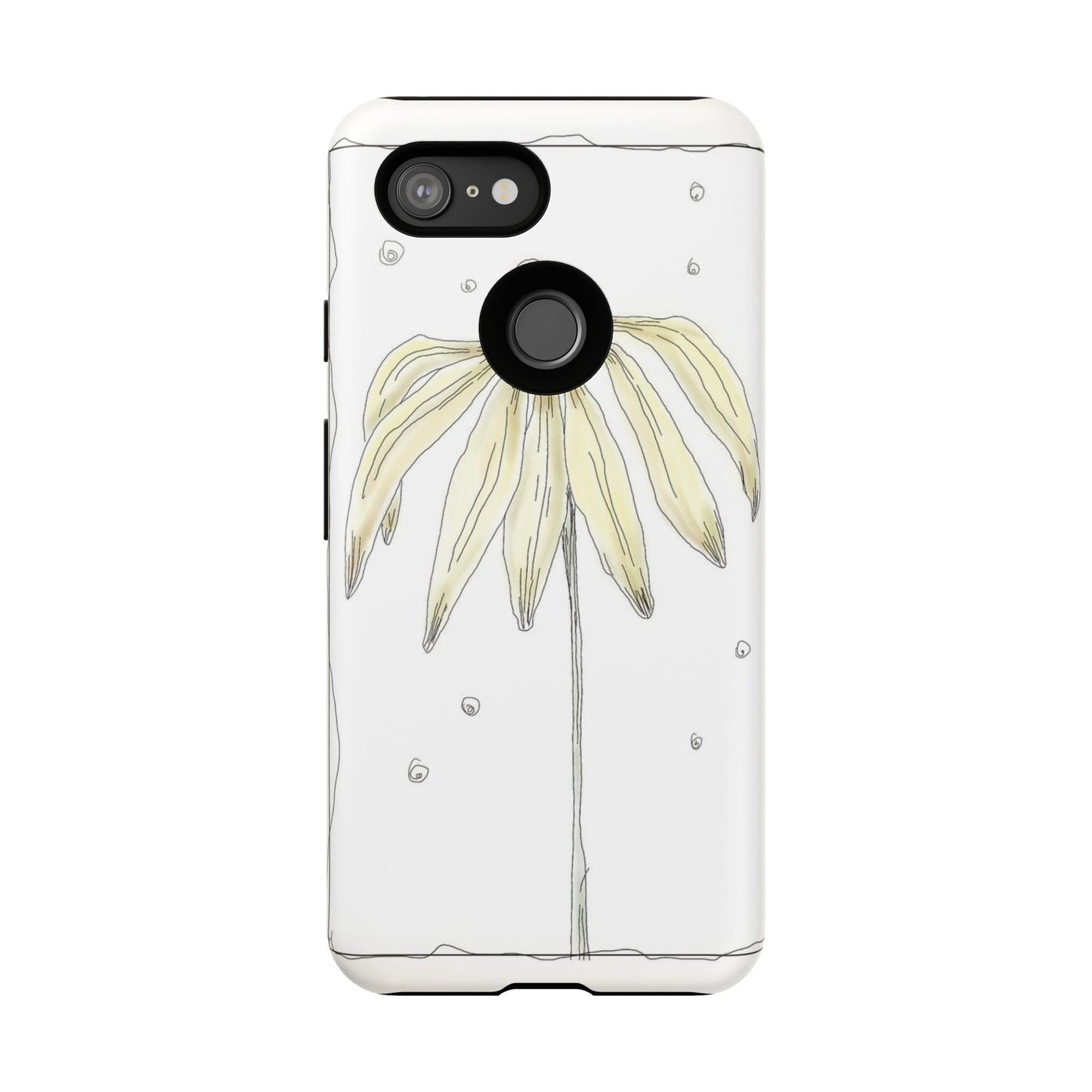 Flower Phone Case with Delicate Design, Tough Phone Cover, Nature Lover Gift, Floral Tech Accessory, Stylish Phone Protection