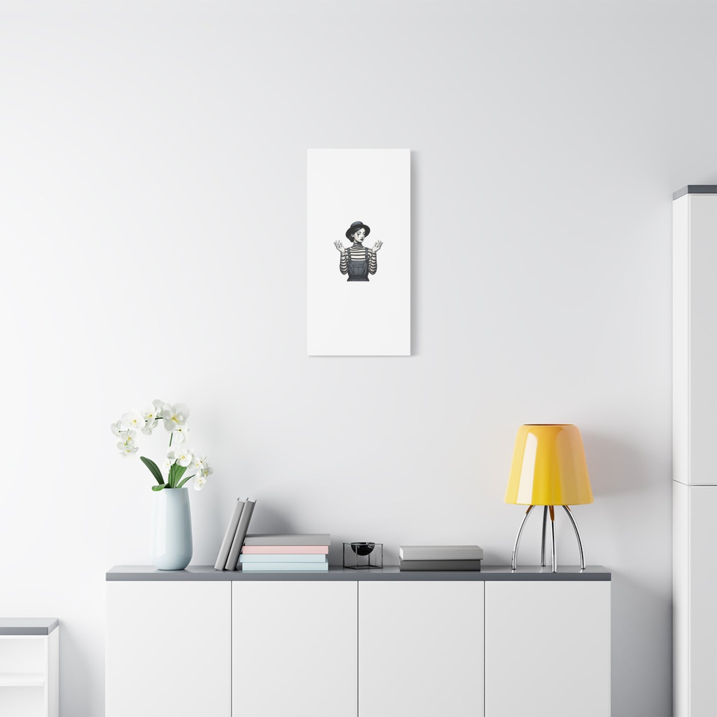 Meditative Striped Canvas Wall Art | Modern Boho Decor, Gift for Art Lovers, Minimalist Home Accent, Gallery Wall Art