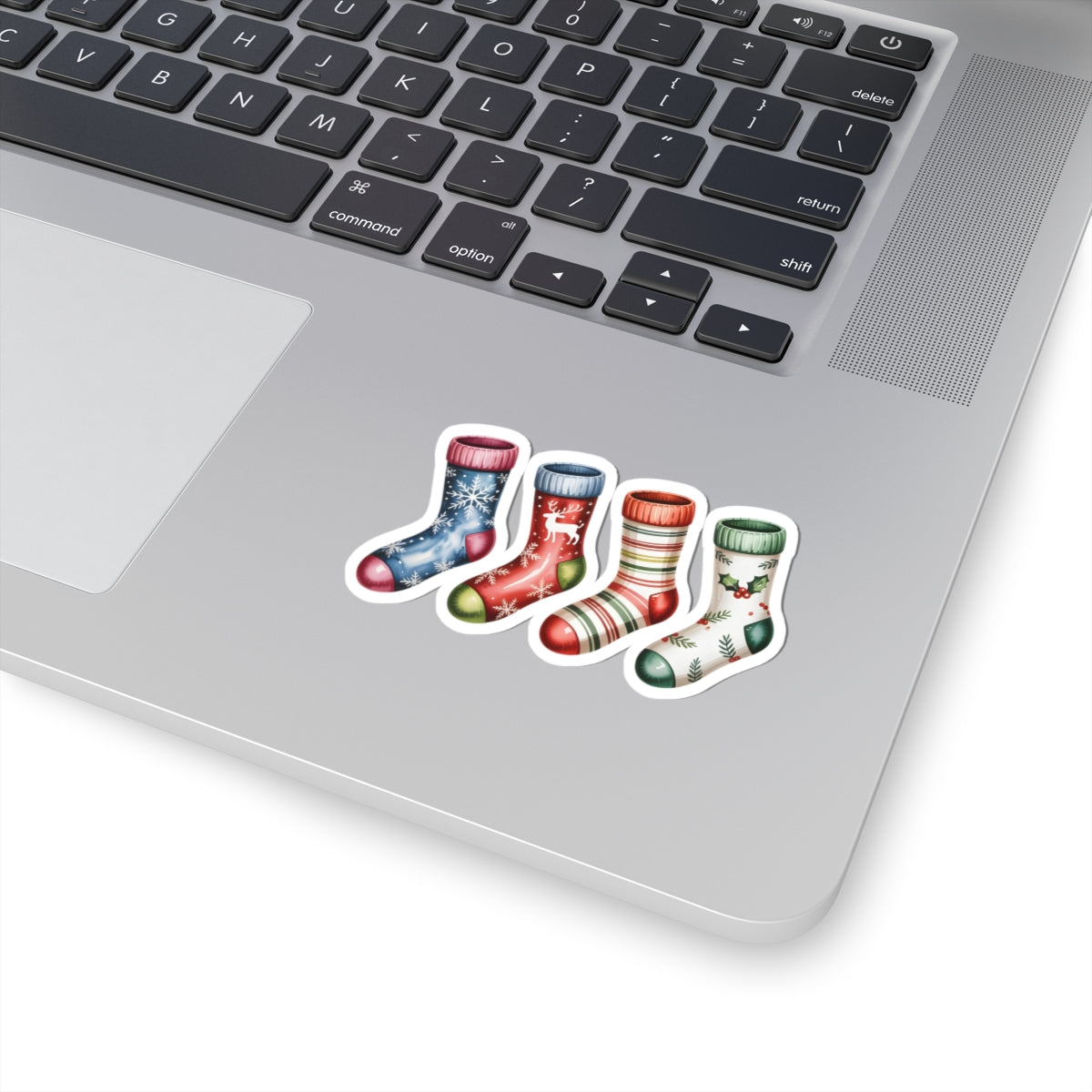 Christmas Stocking Sticker Pack — Festive Kiss-Cut Holiday Stickers (4-Pack)