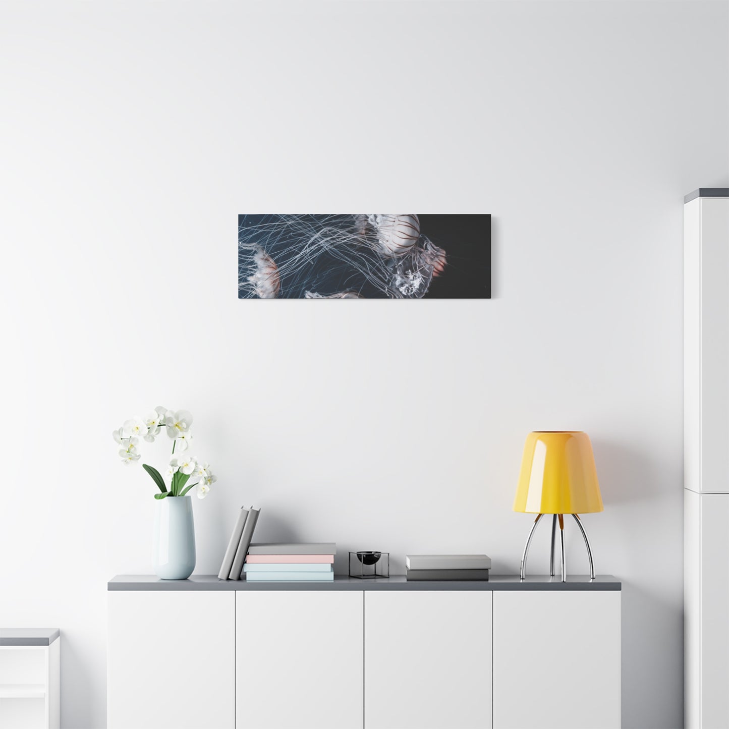 Jellyfish Swarm Matte Stretched Canvas