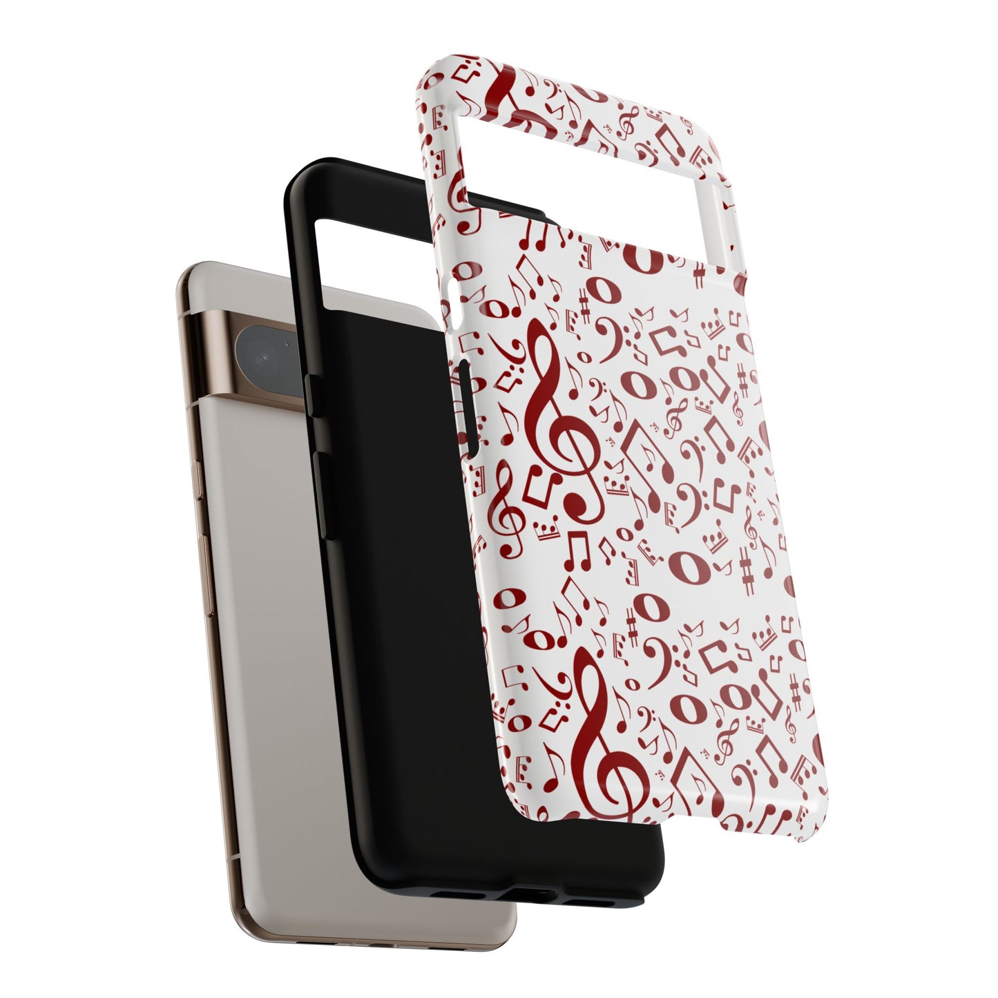Musical Note Phone Case, Tough iPhone Cover, Gift for Musicians, Customizable, Music Lover's Accessory, Durable Phone Protection