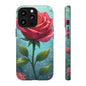 Floral Phone Case, Tough Cases with Elegant Rose Design, Stylish iPhone Cover, Rose Flower Gift for Nature Lovers, Unique Mobile Accessories