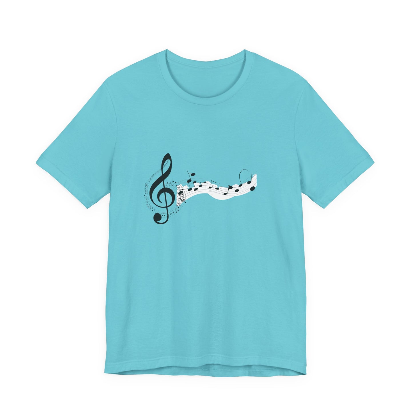 Musical Notes Short Sleeve Tee for Music Lovers