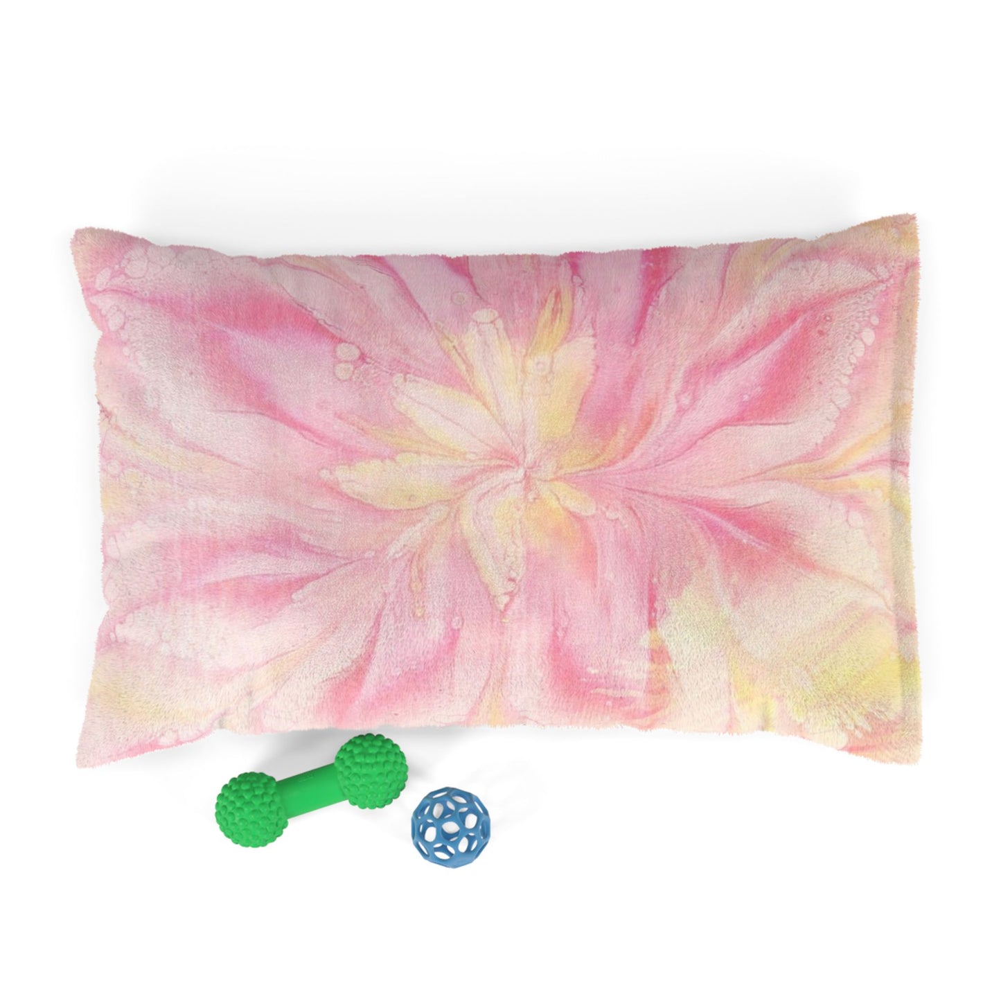 Cozy Pet Bed, Boho Dog Bed, Cat Bed, Pink Pet Cushion, Floral Pet Lounge, Pet Gift for Dog Lovers