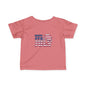 Patriotic Infant Tee - Celebrate 4th of July, Baby Independence Day Shirt, USA Toddler Tee, Children's Holiday Apparel, Red White Blue Tee