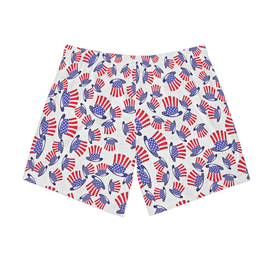 Patriotic Beach Shorts for Men erfect for July 4th, Summer Fun, Vacation, Pool Parties