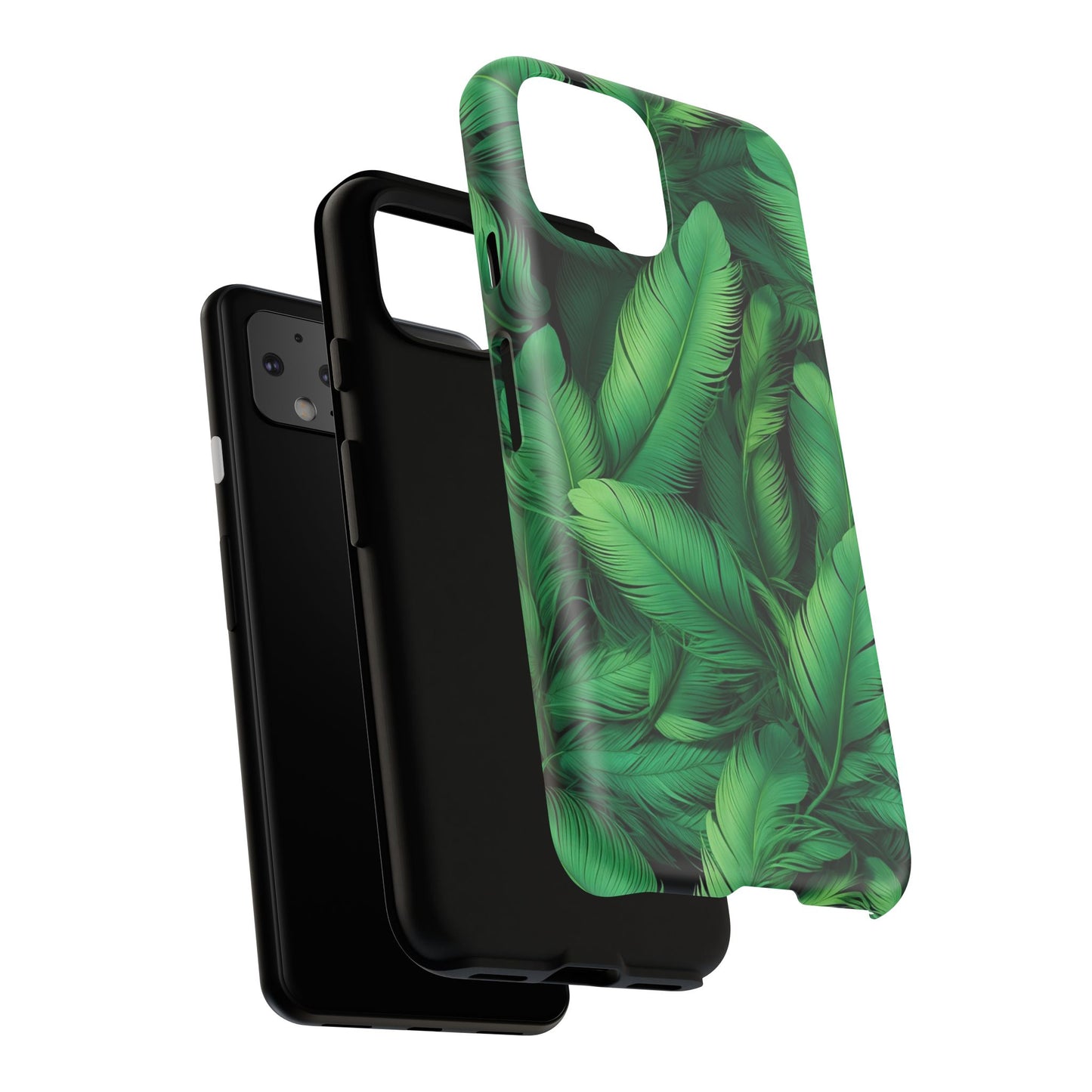Tough Cases - Tropical Leaf Phone Case, Nature-inspired, Phone Accessory, Gift for Her, Jungle Theme, Eco-Friendly