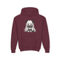 Cute Anime Girl & Puppy Youth Hoodie — Kawaii Kids Pullover for Anime Fans