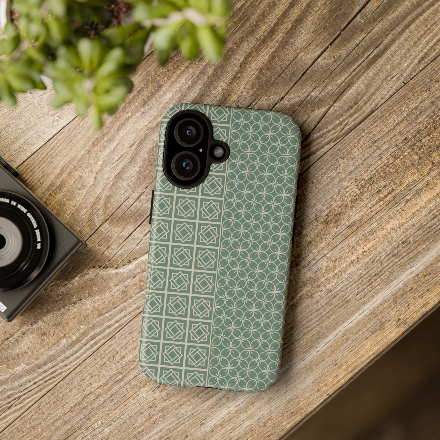 Stylish Phone Case with Geometric Patterns, Tough Cases, Durable Cell Phone Cover, Trendy Smartphone Accessory, Functional Gift Idea