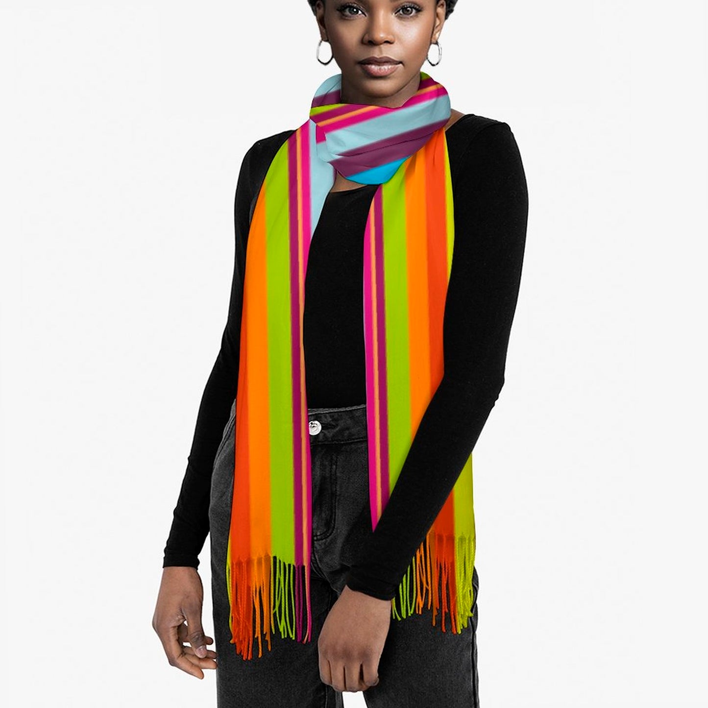 Cashmere-like Tassel Scarf