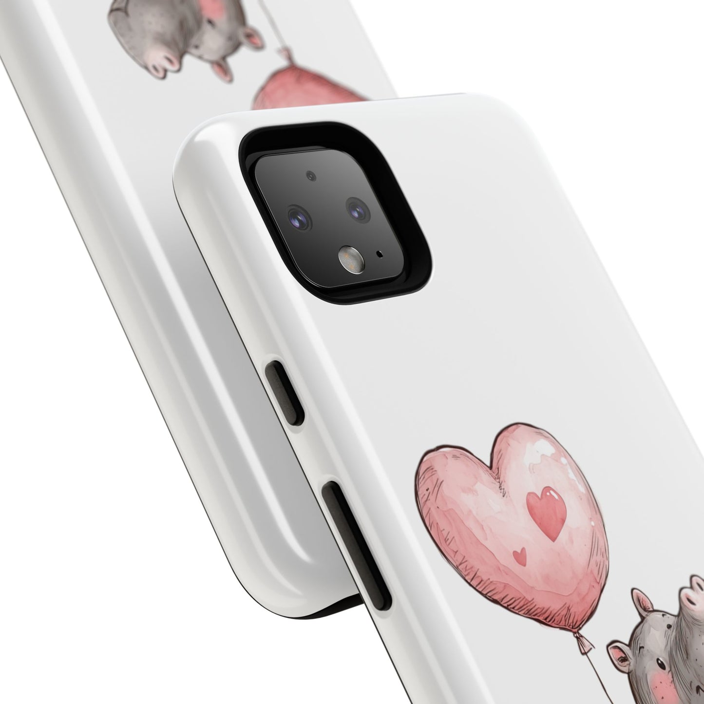 Cute Hippo Phone Case - Good Vibes Design, Animal Lover Gift, Fun Accessory, Birthday Present, Phone Accessories