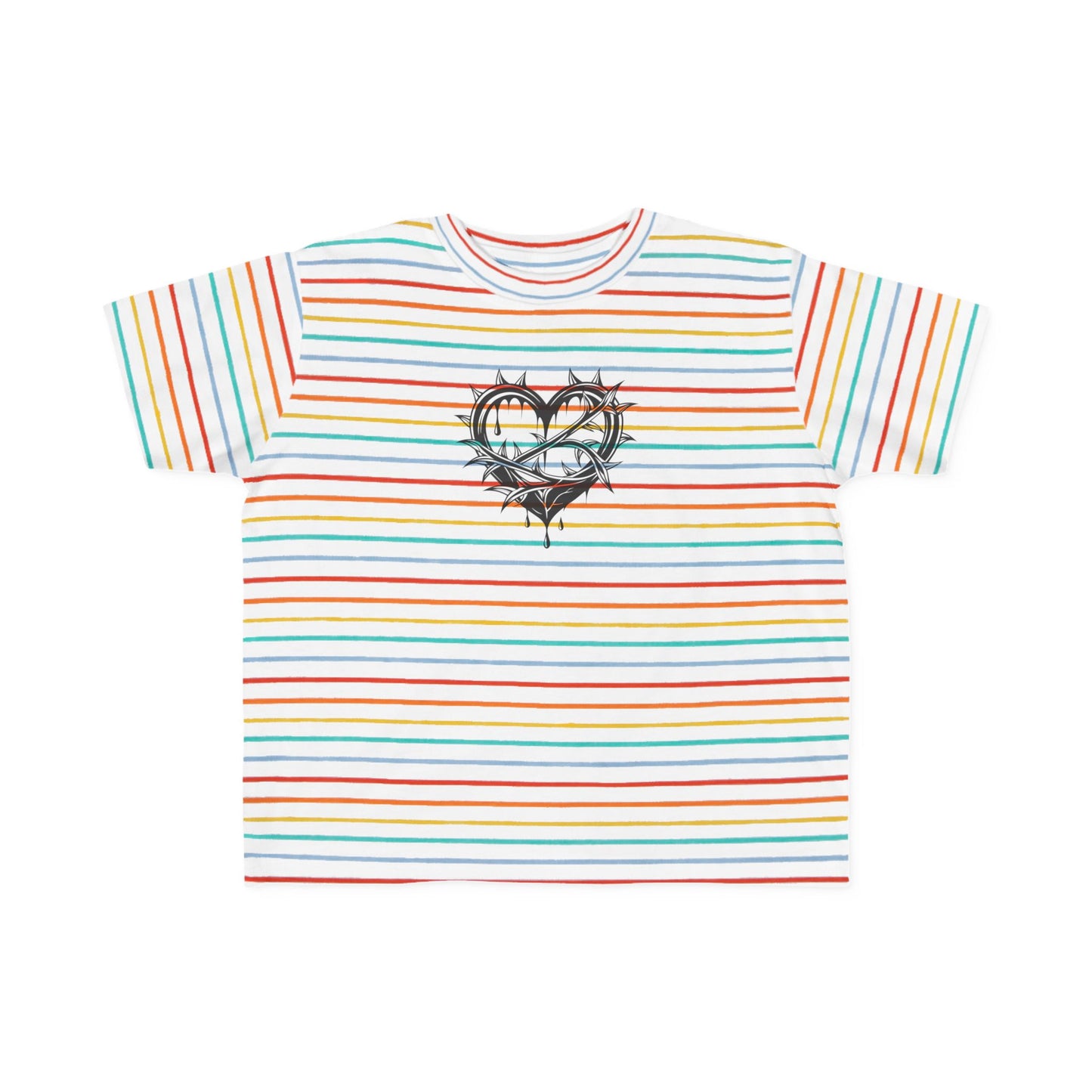 Toddler's Heart & Thorn Tee, Cute Kids T-Shirt, Children's Graphic Shirt, Gift for Toddlers, Cool Summer Outfit