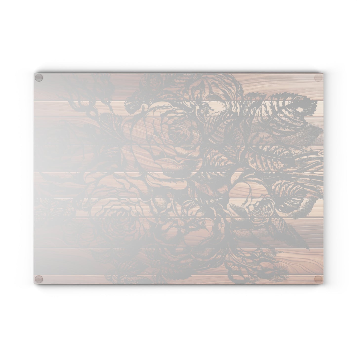 Elegant Floral Glass Cutting Board, Kitchen Decor, Wedding Gift, Home Cooking, Unique Kitchen Accessories