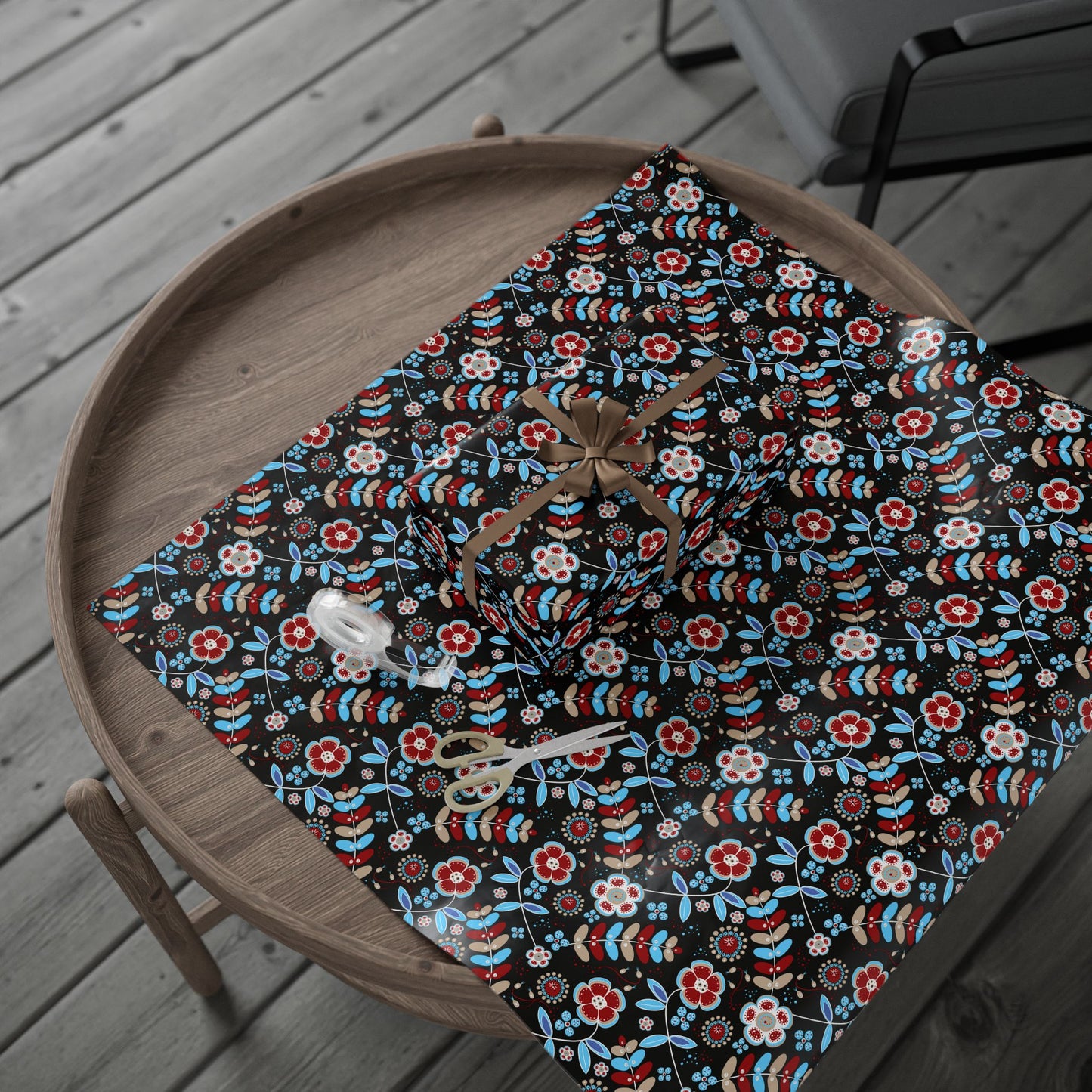 Floral Design Wrapping Paper - Perfect for Gifts, Birthdays, Holidays, DIY Crafts, and Special Occasions