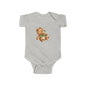 Adorable Teddy Bear Infant Bodysuit, Baby Shower Gift, Cute Baby Outfit, Soft Cotton Onesie, Newborn Clothing, Infant Apparel