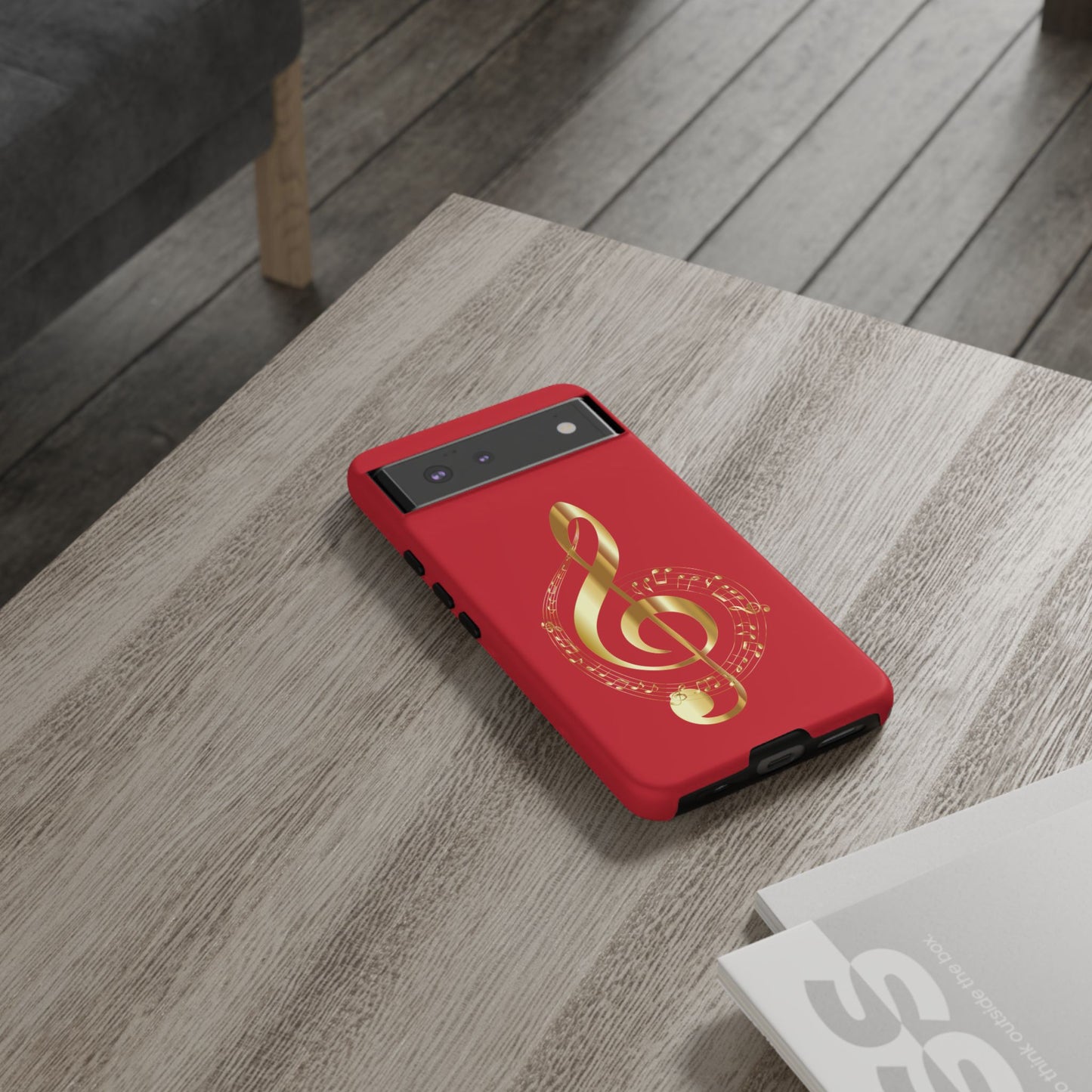 Tough Cases - Red Musical Note