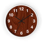 Natural Wood Wall Clock, Rustic Home Decor, Boho Style Clock, Modern Design, Gift for Housewarming, Office Clock