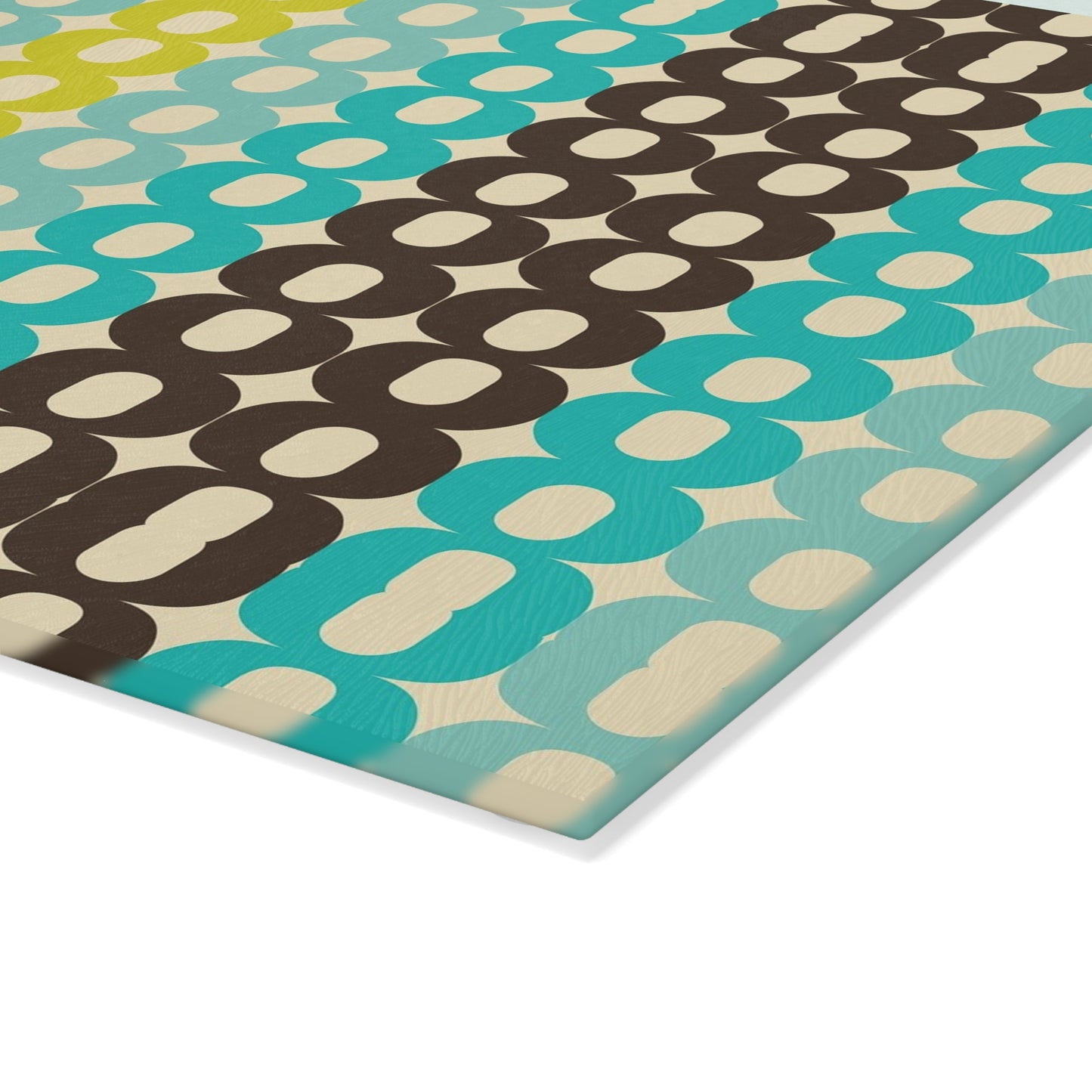 Stylish Glass Cutting Board for Modern Kitchens, Geometric Pattern Kitchen Decor, Perfect Gift for Housewarming, Weddings, Cookware