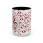 Accent Coffee Mug (11, 15oz) - Musical Notes