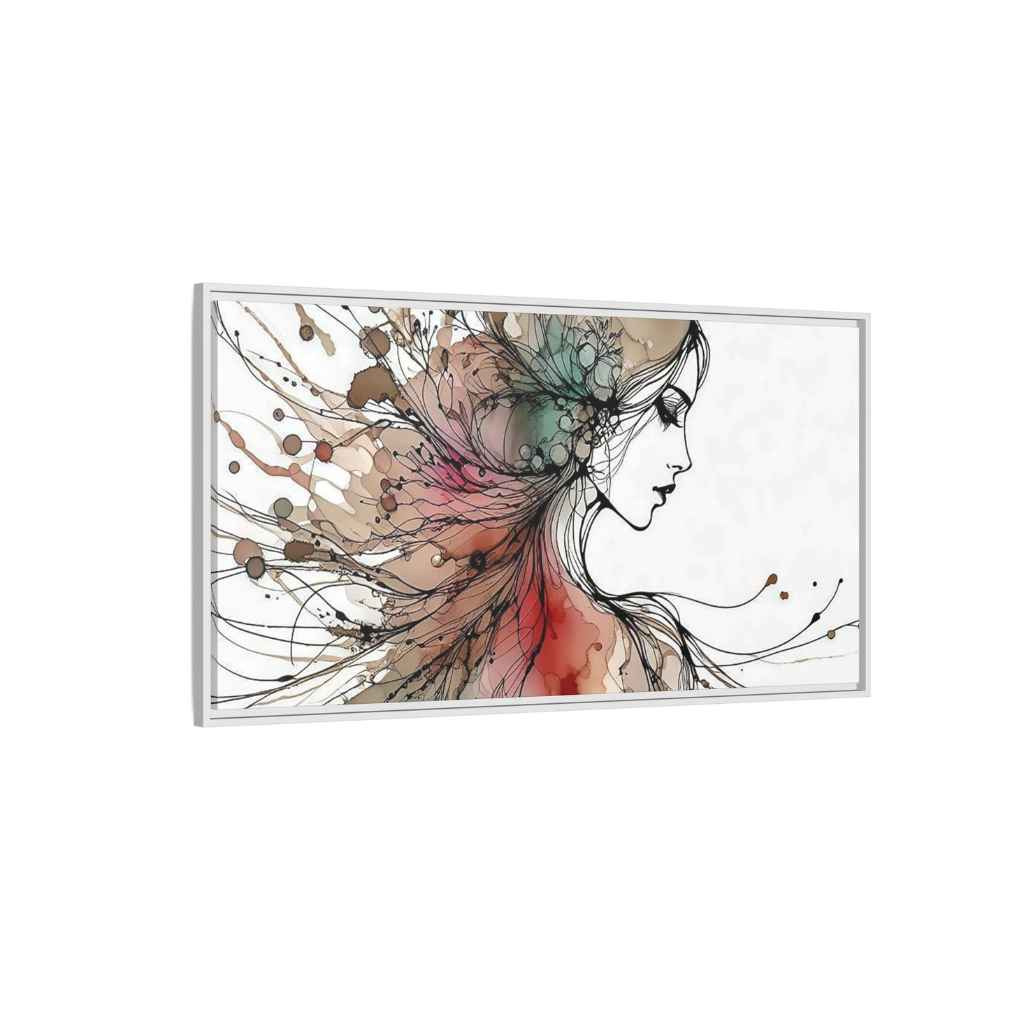 Matte Canvas, Framed (Multi-color) - Girl Whispers