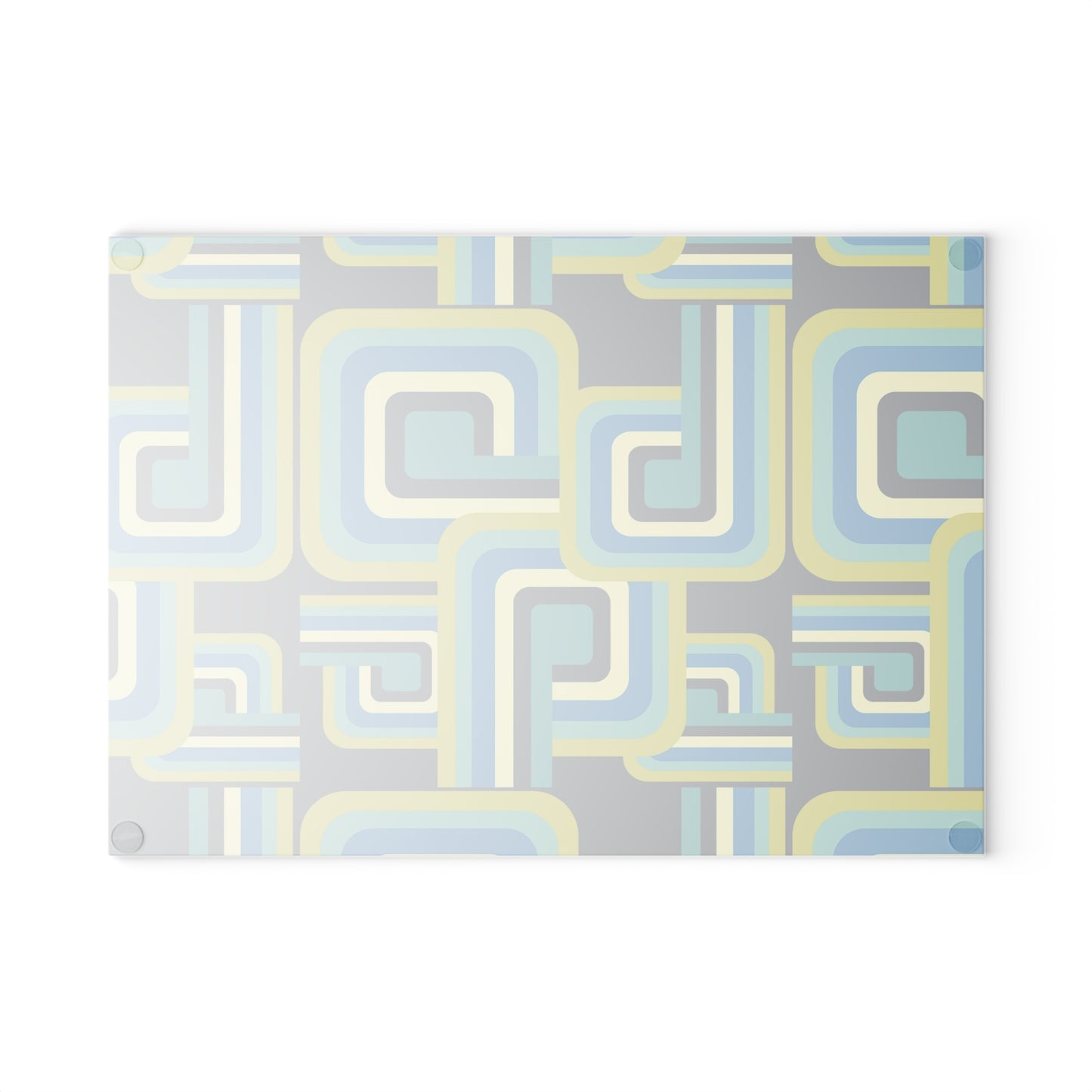 Retro-Inspired Glass Cutting Board, Stylish Kitchen Decor, Gift for Newlyweds, Housewarming, Modern Cooking, Unique Homeware