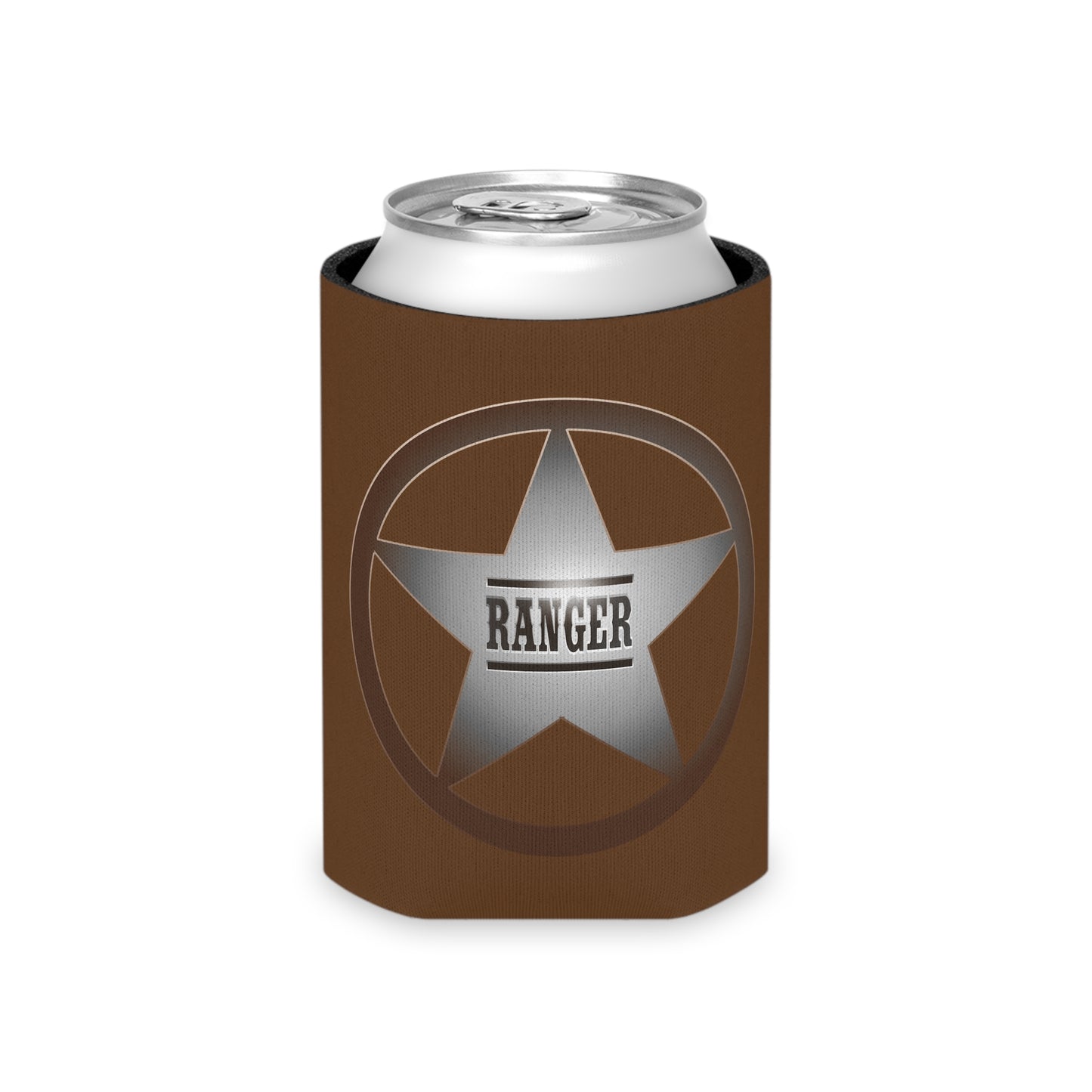 Rustic Ranger Can Cooler – Vintage Style Drink Holder, Perfect for Parties, BBQs, Camping, and Outdoor Adventures