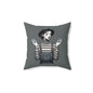 Trendy Bohemian Square Pillow, Decorative Cushion, Modern Accent Pillow